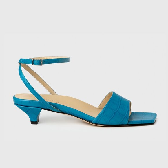 Women's Heeled Sandal in Blue - Picture 5 of 6